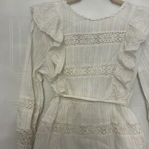 Elegant White Lace Dress